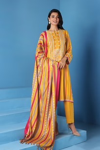 42206109-Printed Embroidered 3PC